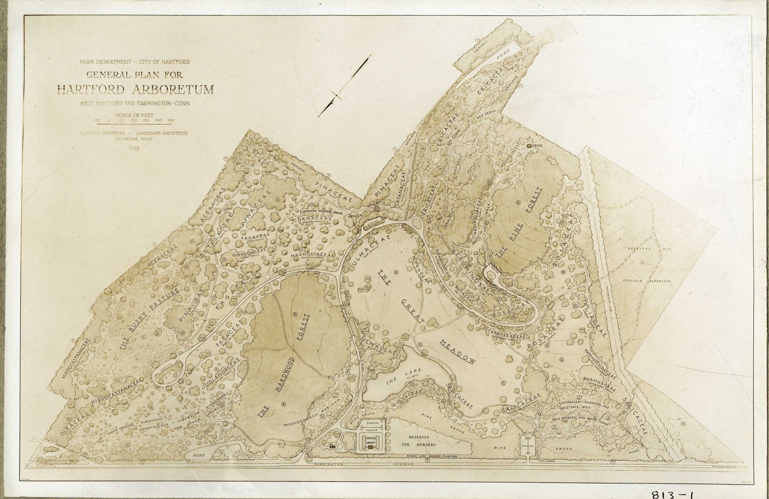 General Plan for Hartford Arboretum